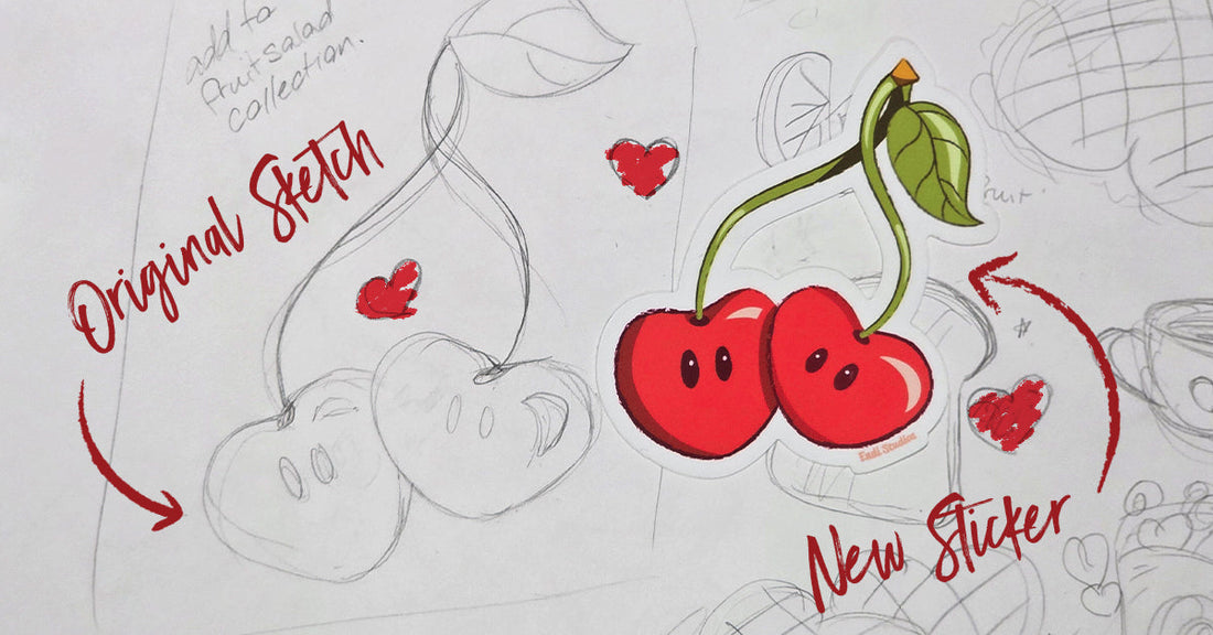 Turning a Sketch into a Sticker: The Story Behind My Latest Studio Creation