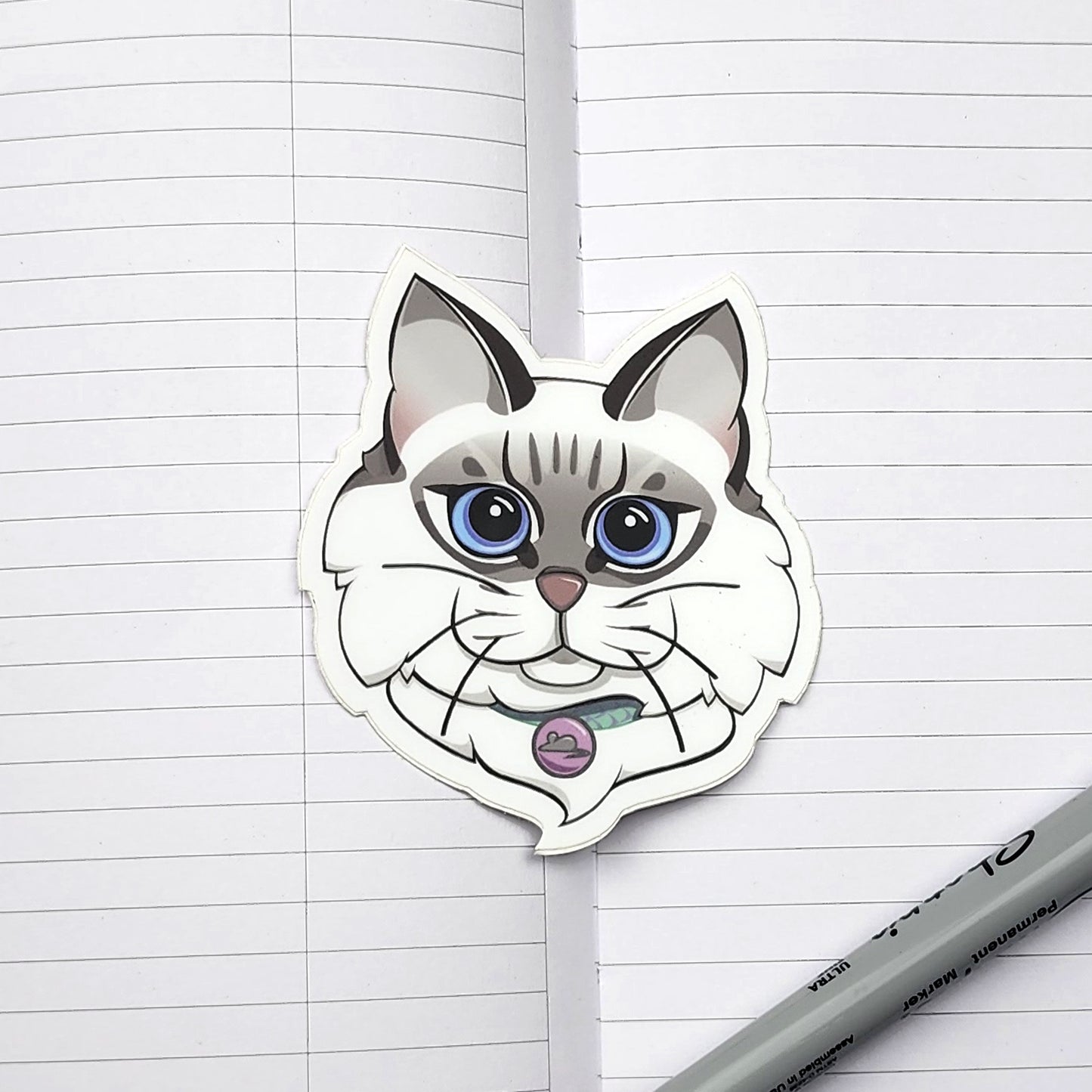 Ragdoll Cat  |  Vinyl Sticker