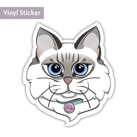 Ragdoll Cat  |  Vinyl Sticker