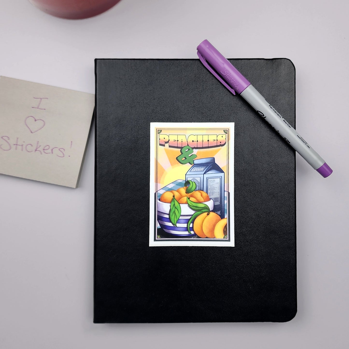 Peaches & Cream  |  Vinyl Sticker