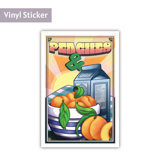 Peaches & Cream  |  Vinyl Sticker