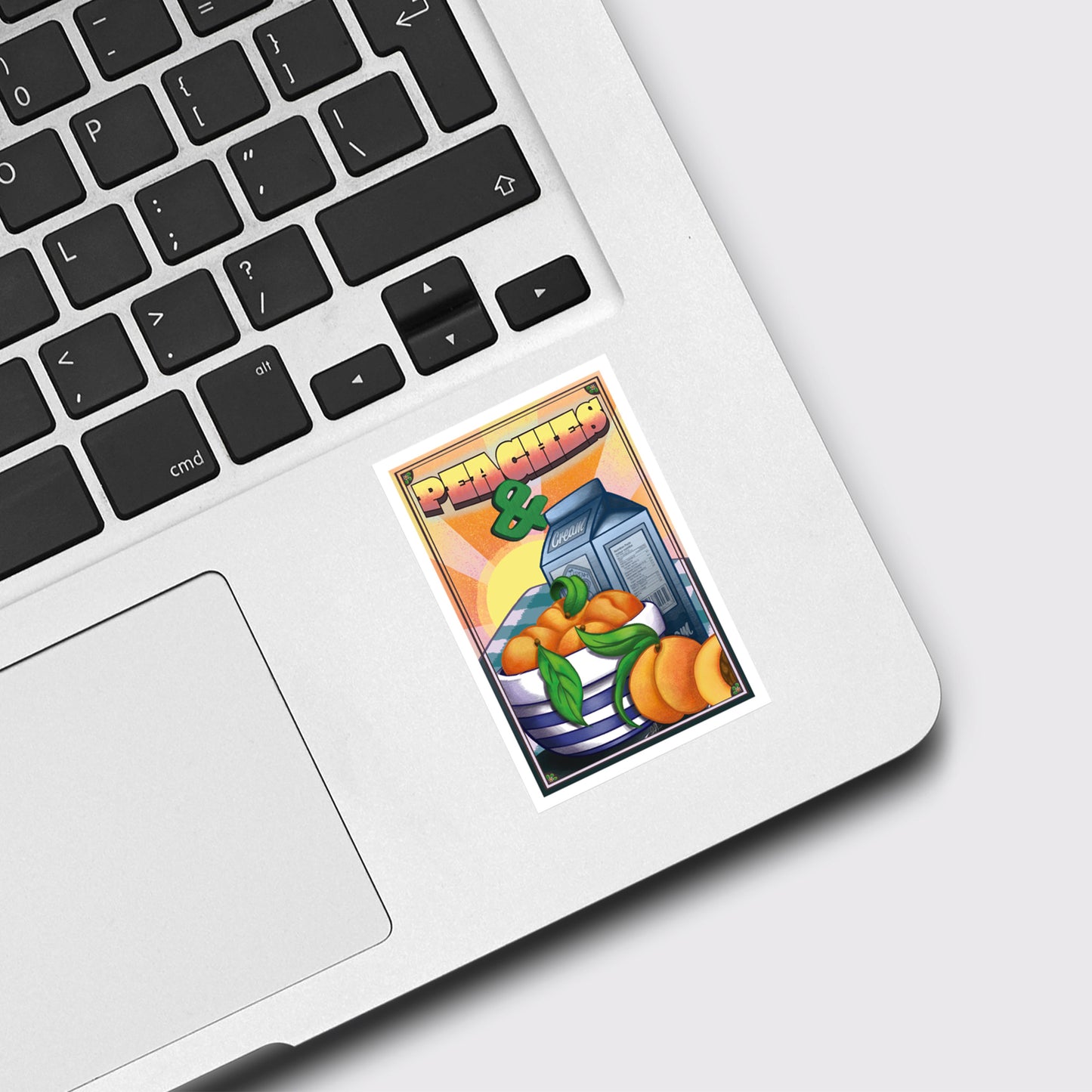Peaches & Cream  |  Vinyl Sticker