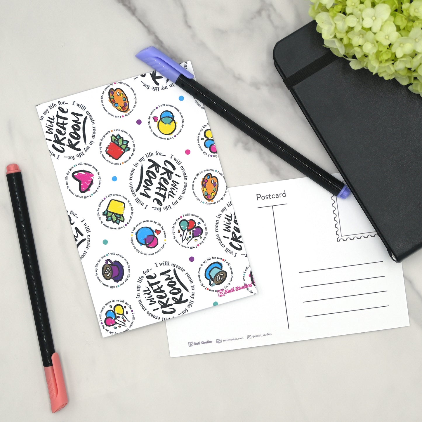Create Room Postcards | Set of 4