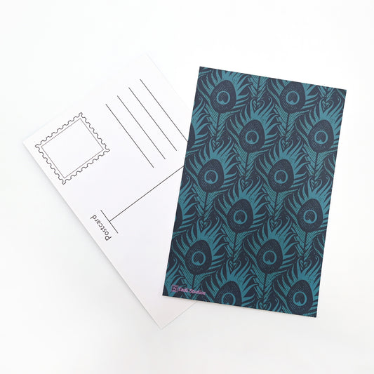 Peacock Feather Postcards | Set of 4