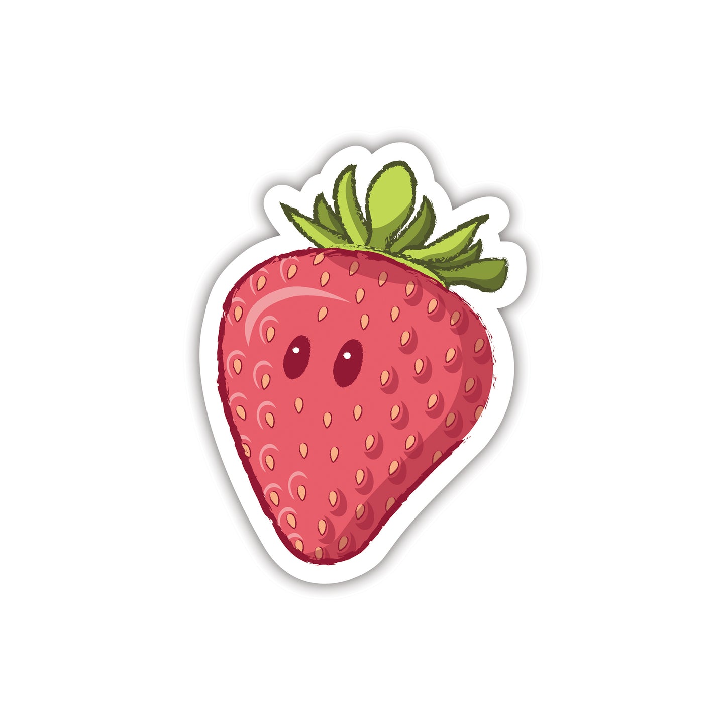 Strawberry  |  Vinyl Sticker