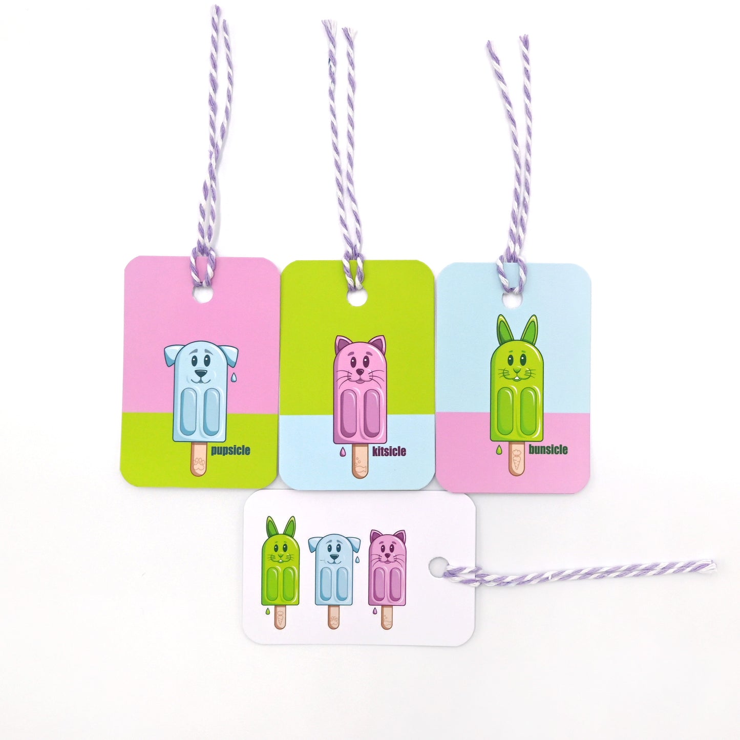Petsicle Collection Gift Tags | Set of 12 Tags