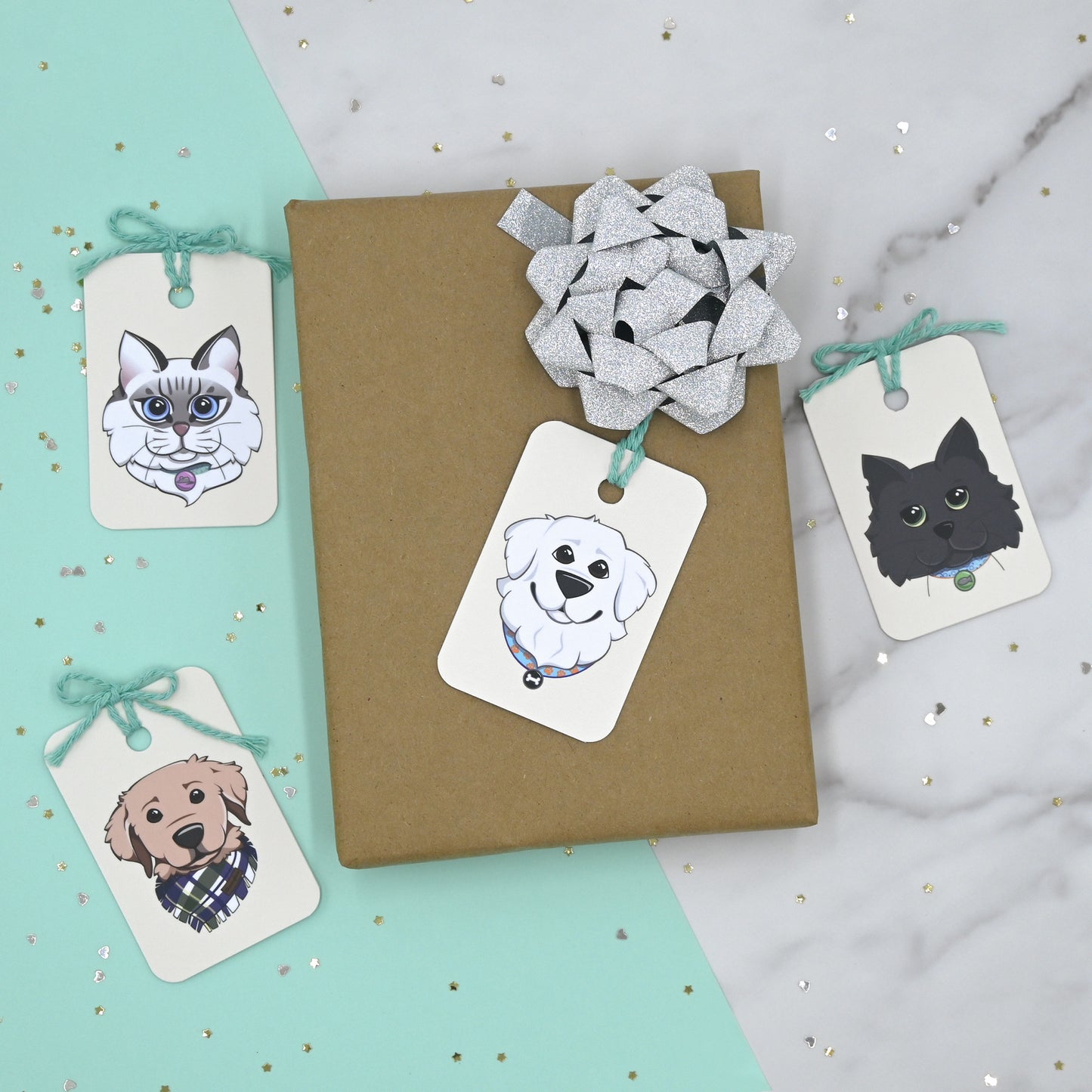 Pet Collection Gift Tags | Set of 12 Tags