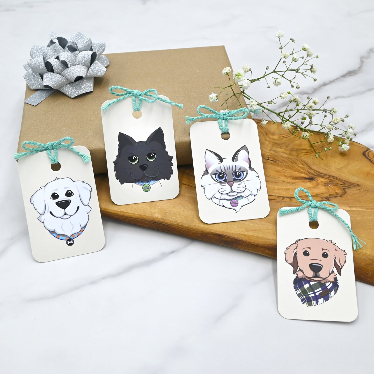 Pet Collection Gift Tags | Set of 12 Tags