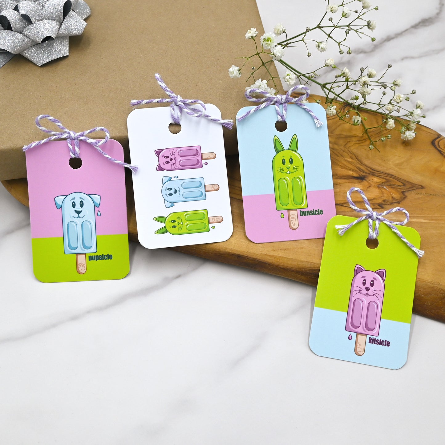 Petsicle Collection Gift Tags | Set of 12 Tags