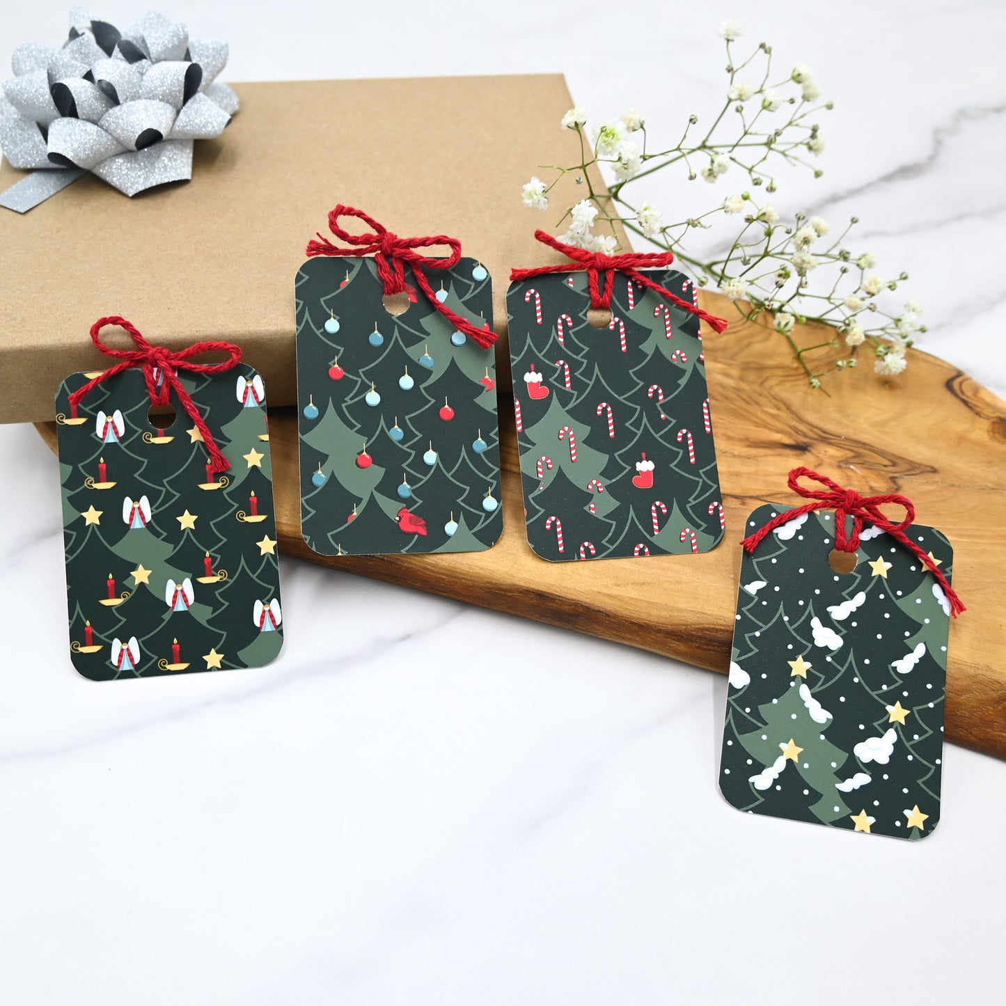 Evergreen Gift Tags | Set of 12 Tags