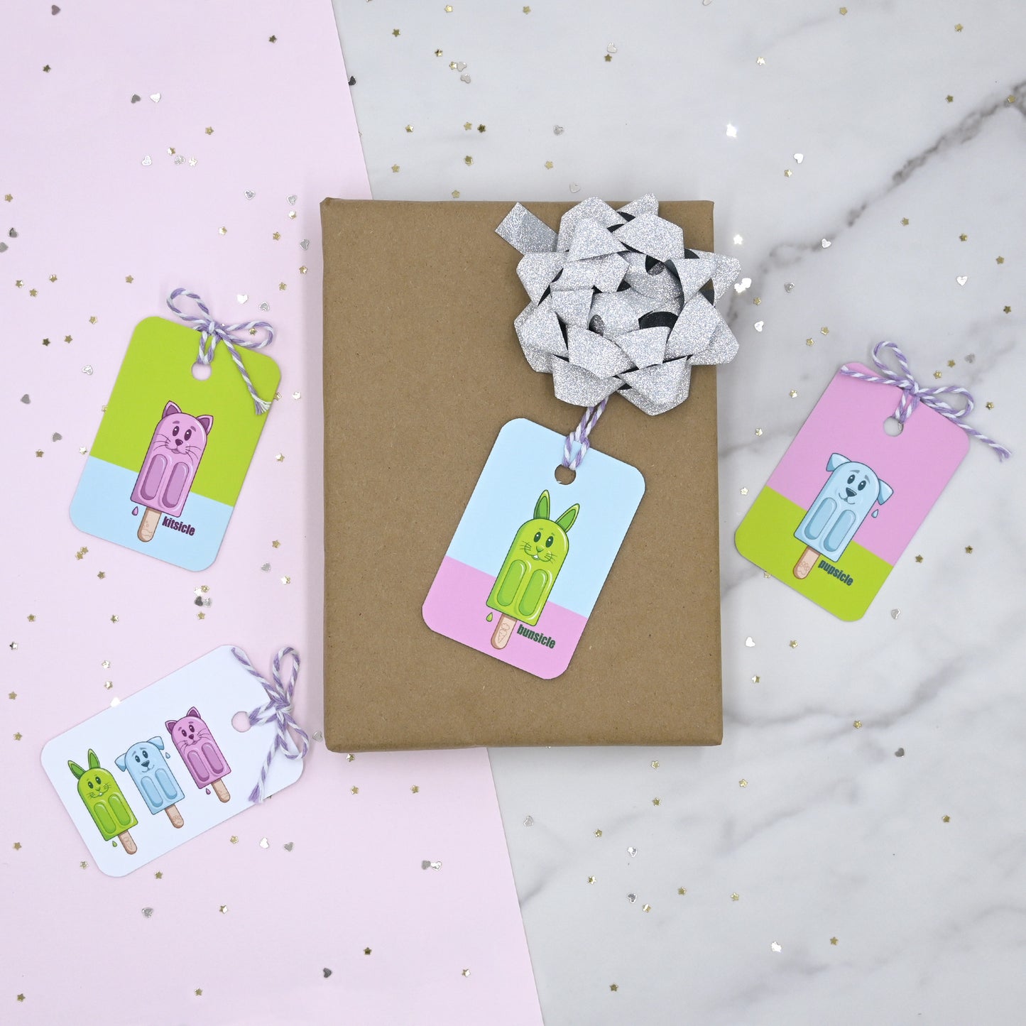 Petsicle Collection Gift Tags | Set of 12 Tags