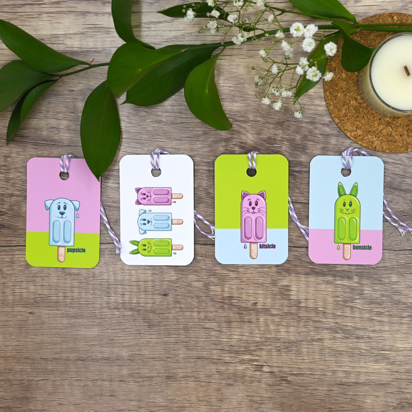 Petsicle Collection Gift Tags | Set of 12 Tags