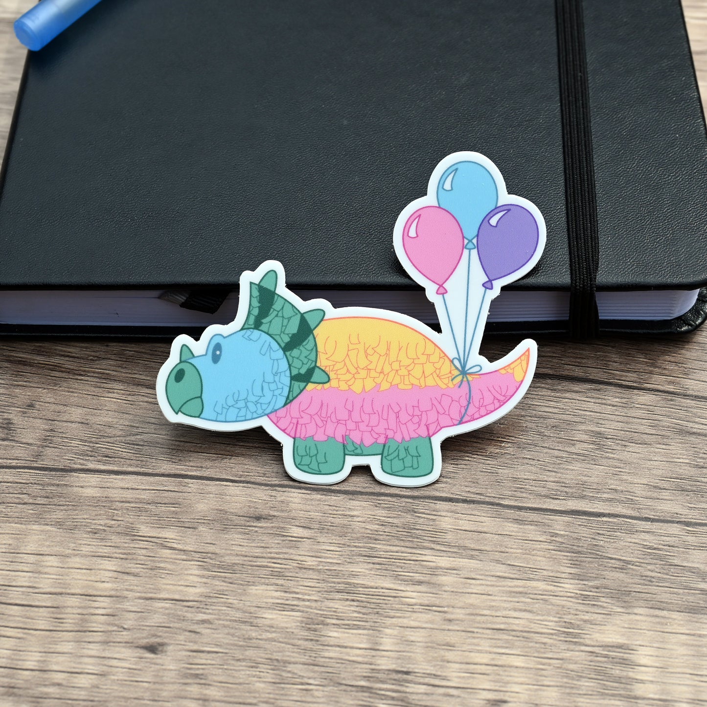 Triceratops Pinata  |  Vinyl Sticker
