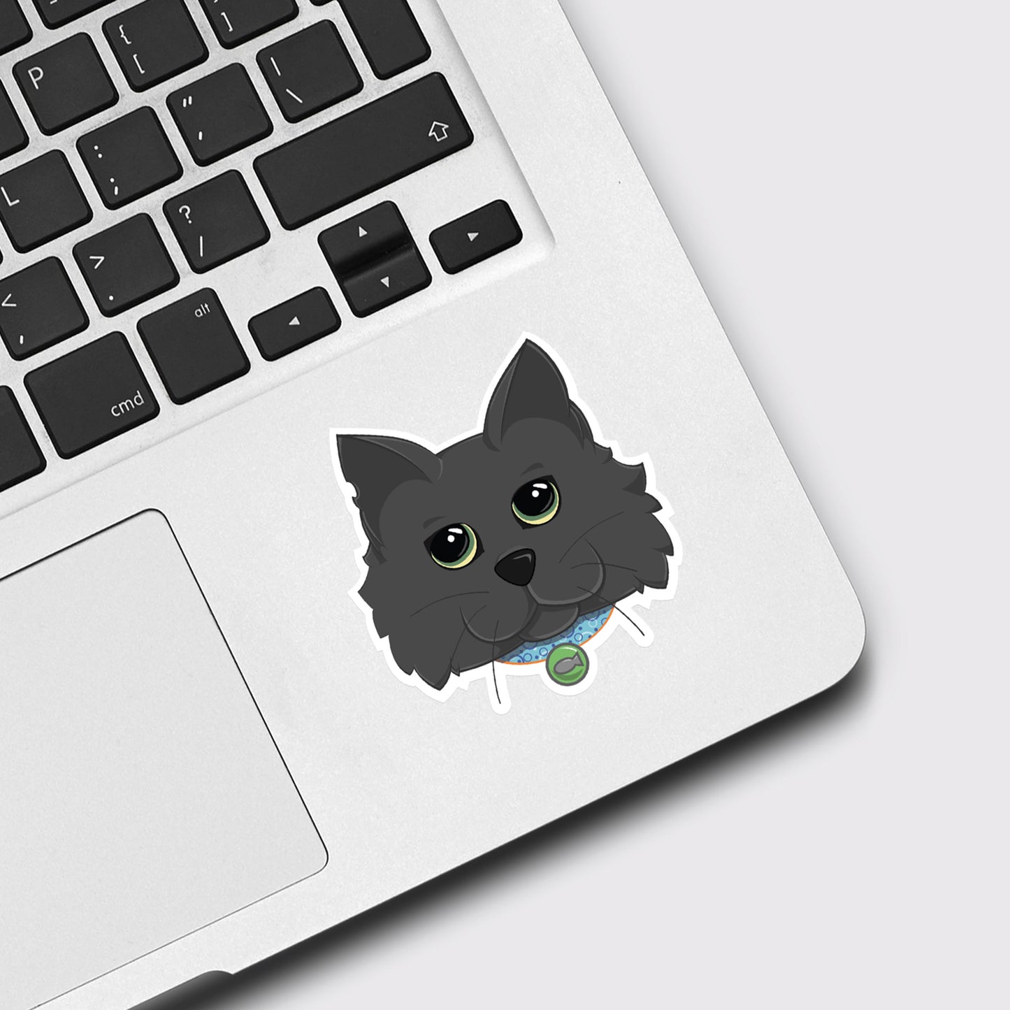 Grey Cat  |  Vinyl Sticker