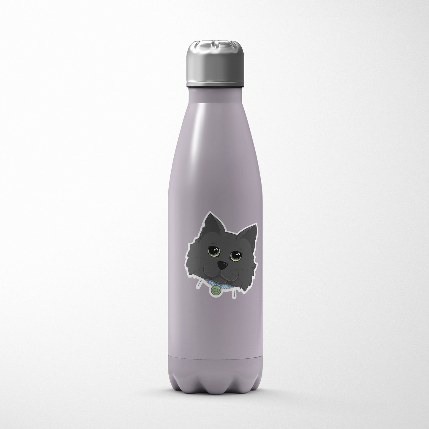 Grey Cat  |  Vinyl Sticker
