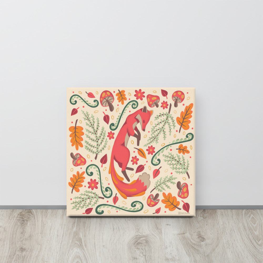 Wildwood Fox  |  16" X 16"  |  Canvas Print