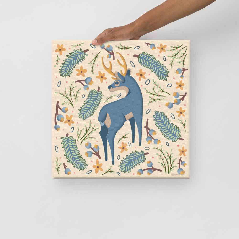 Wildwood Deer  |  16" x 16"  |  Canvas Print