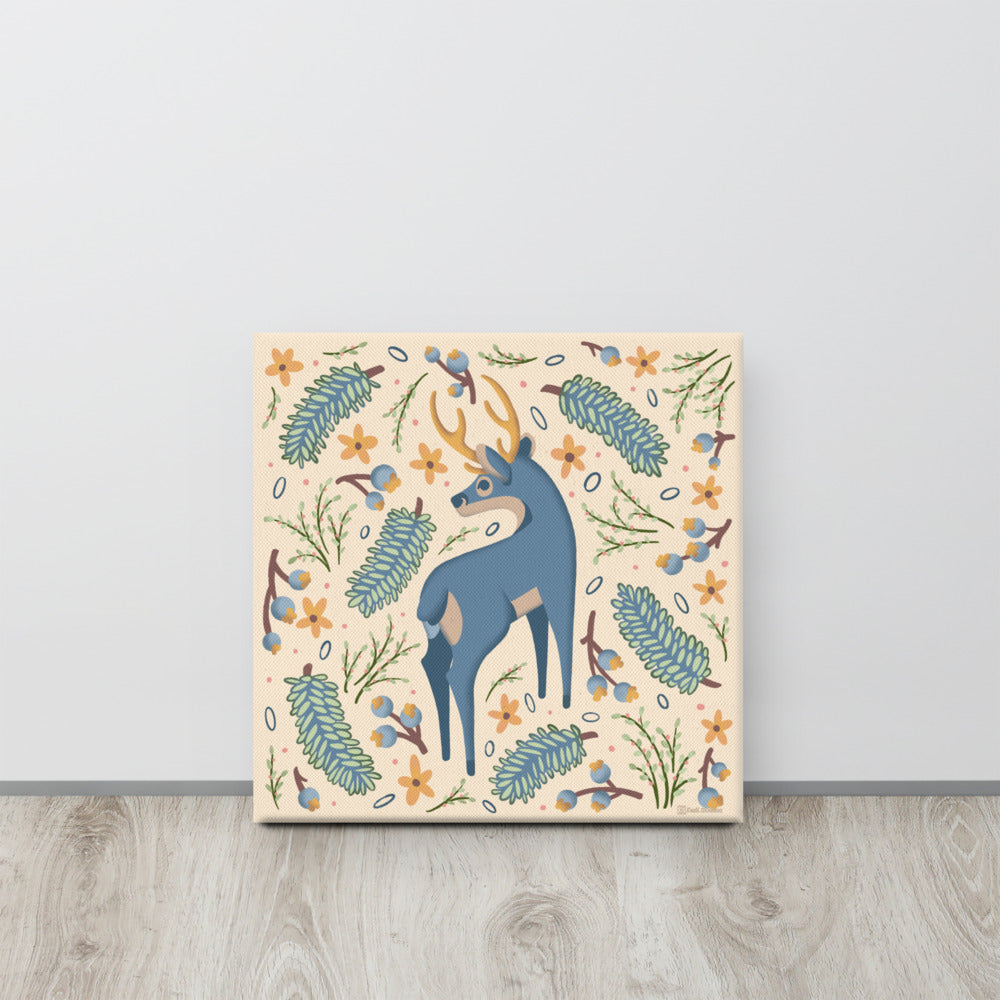 Wildwood Deer  |  16" x 16"  |  Canvas Print