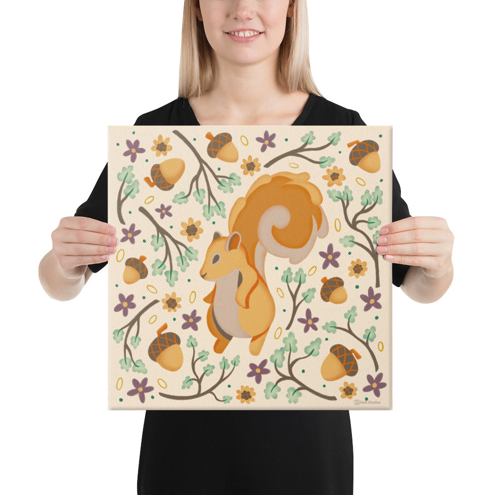 Wildwood Squirrel  |  16" x 16"  |  Canvas Print