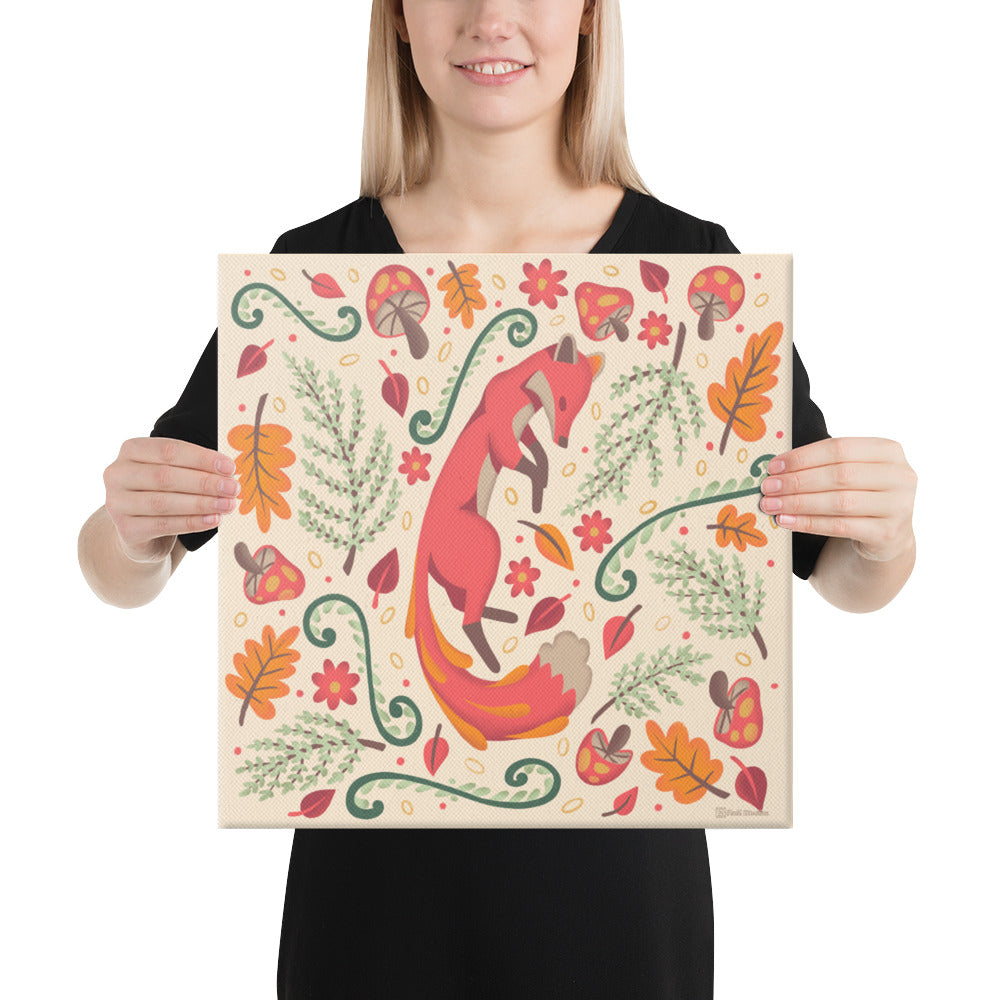 Wildwood Fox  |  16" X 16"  |  Canvas Print