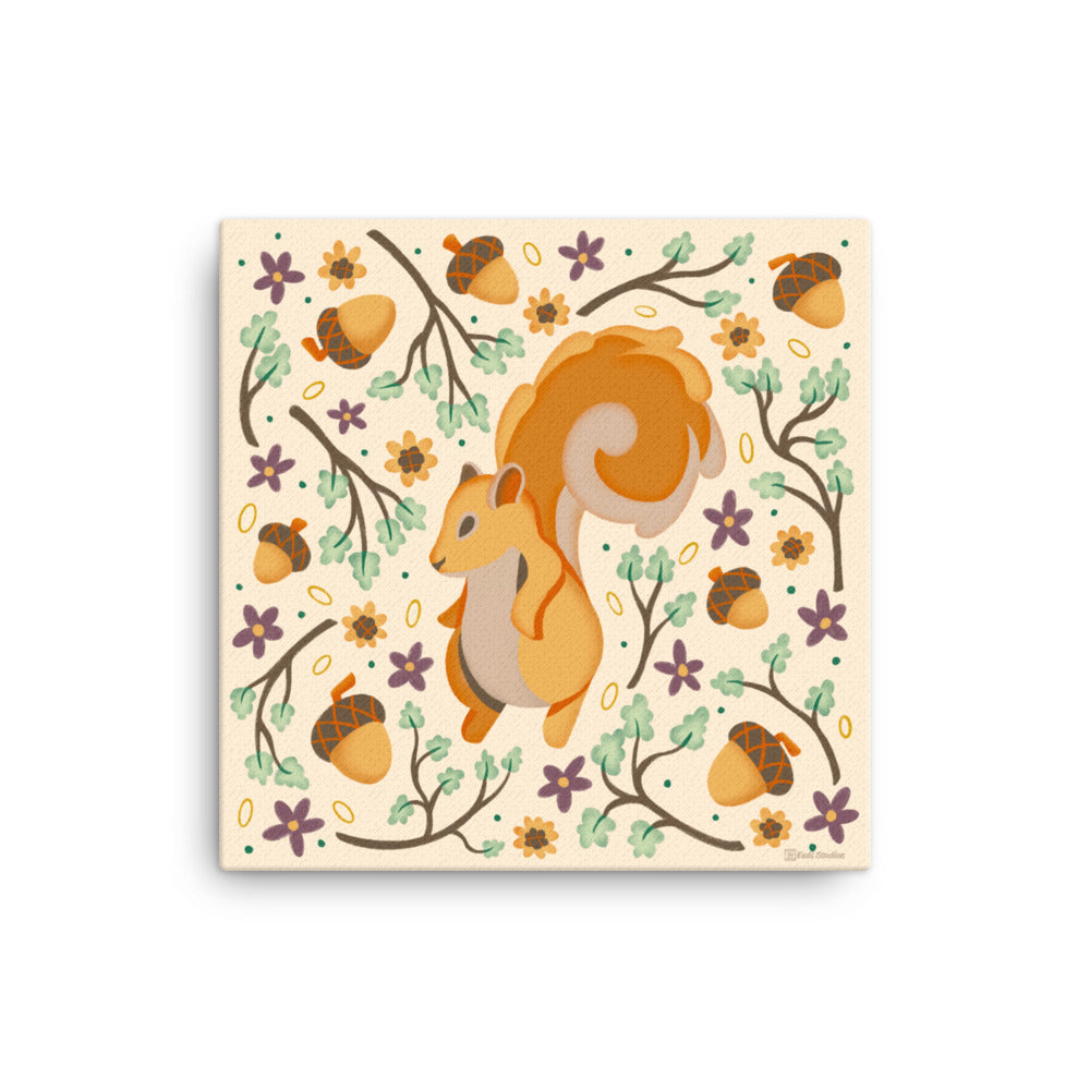 Wildwood Squirrel  |  16" x 16"  |  Canvas Print