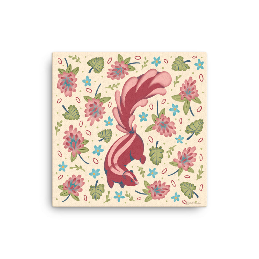 Wildwood Skunk  |  16" x 16"  |  Canvas Print