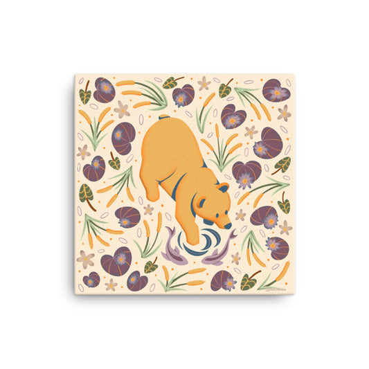 Wildwood Bear  |  16" x 16"  |  Canvas Print