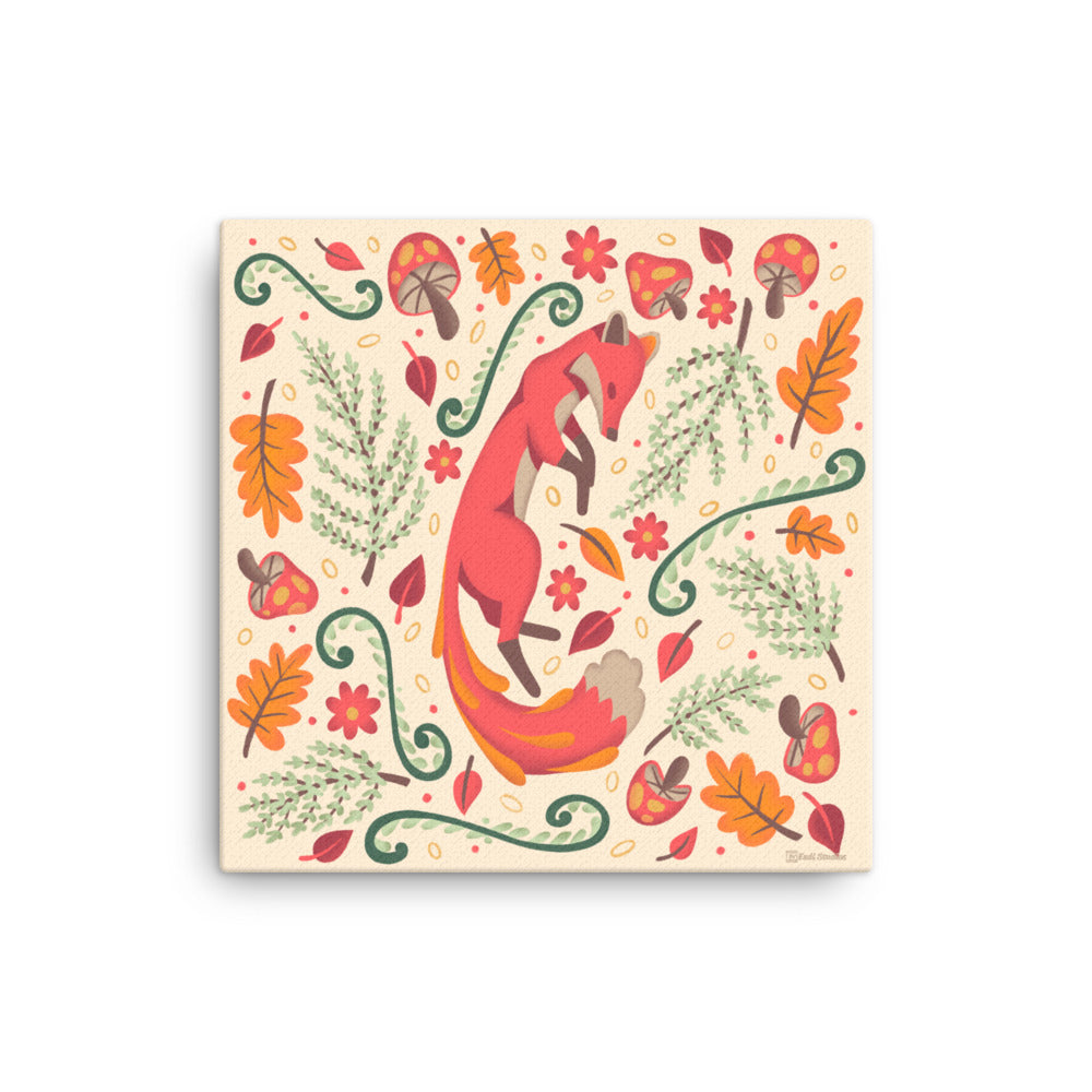 Wildwood Fox  |  16" X 16"  |  Canvas Print