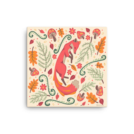 Wildwood Fox  |  16" X 16"  |  Canvas Print