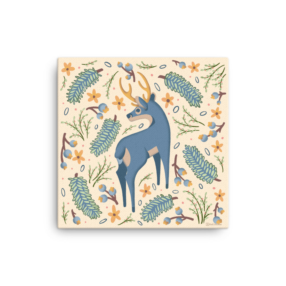 Wildwood Deer  |  16" x 16"  |  Canvas Print