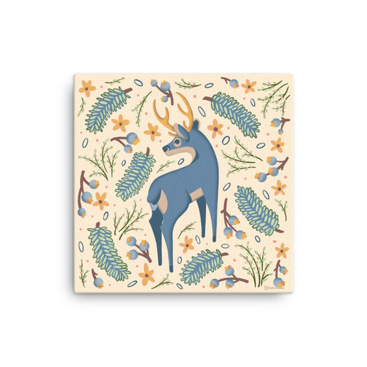 Wildwood Deer  |  16" x 16"  |  Canvas Print