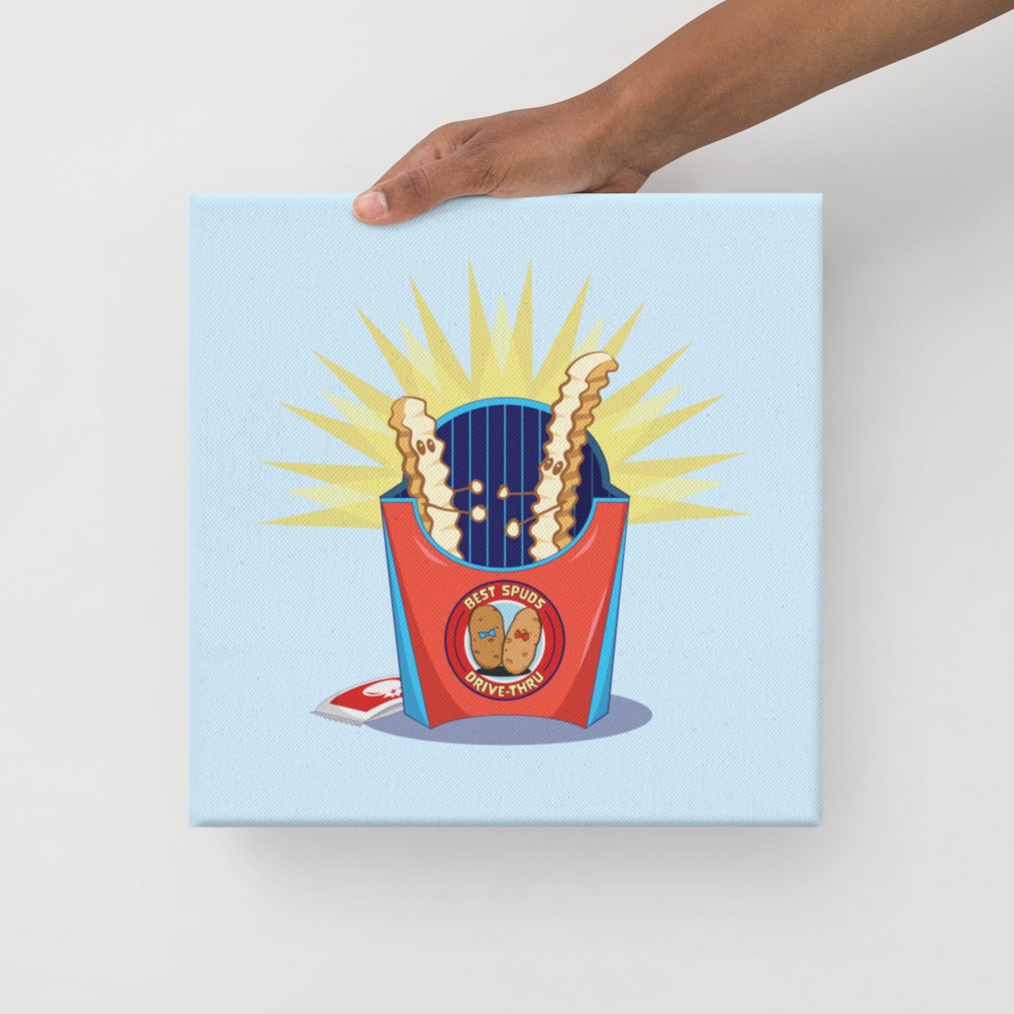 Let's Ketchup  |  12" x 12"  | Canvas Print