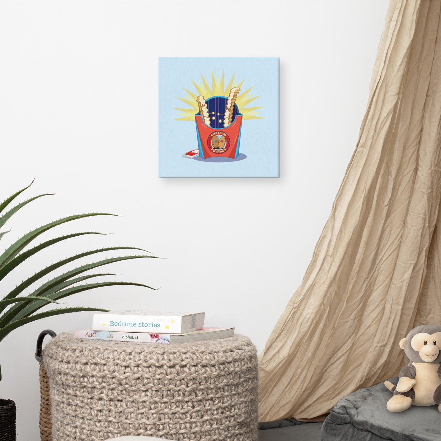 Let's Ketchup  |  12" x 12"  | Canvas Print