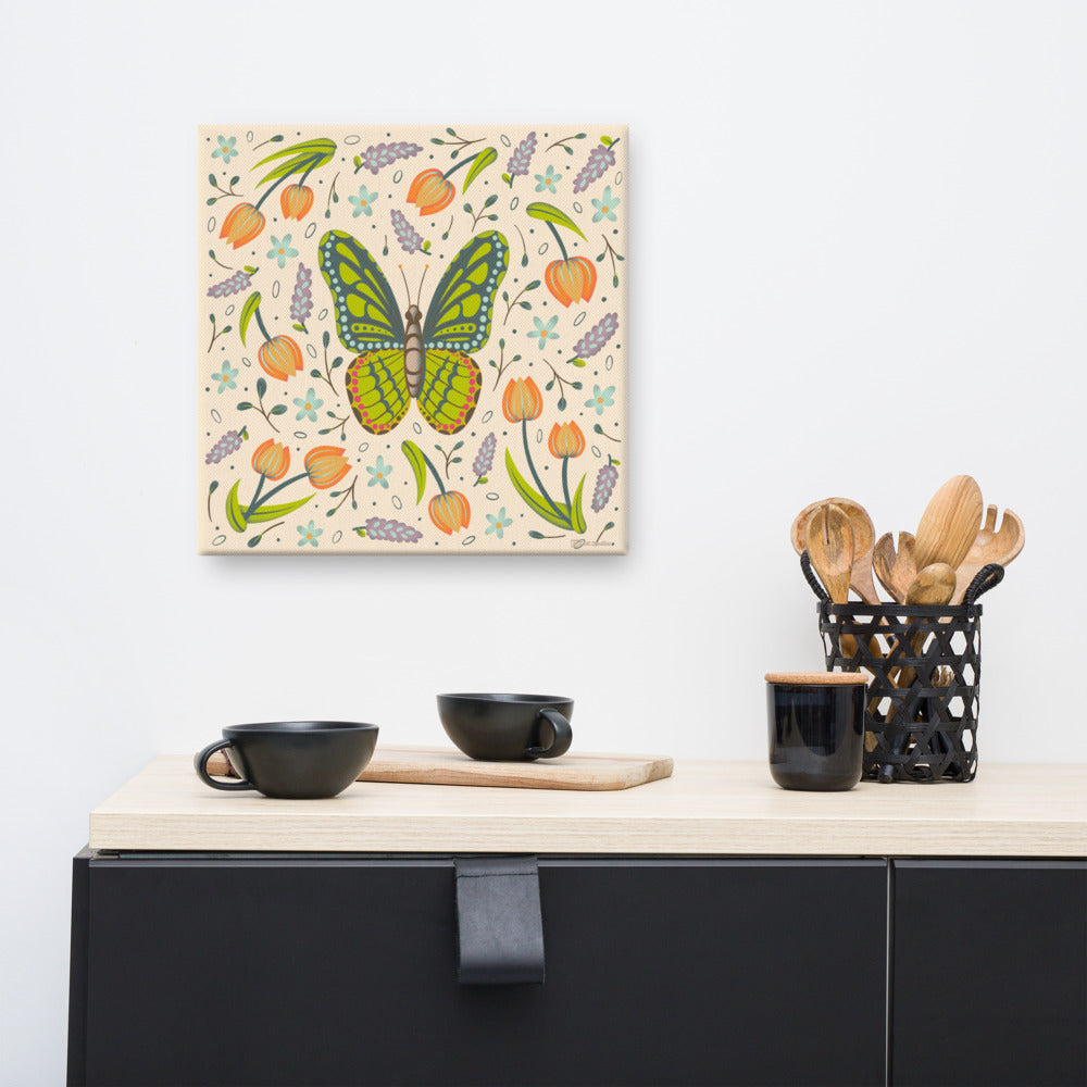 Wildwood Butterfly  |  16" x 16"  |  Canvas Print