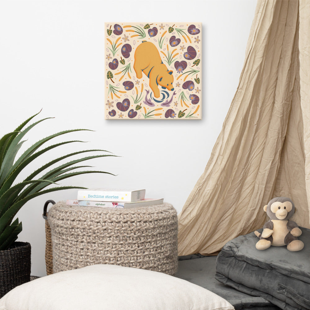 Wildwood Bear  |  16" x 16"  |  Canvas Print